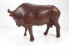 Wooden Cow Figurine - 4