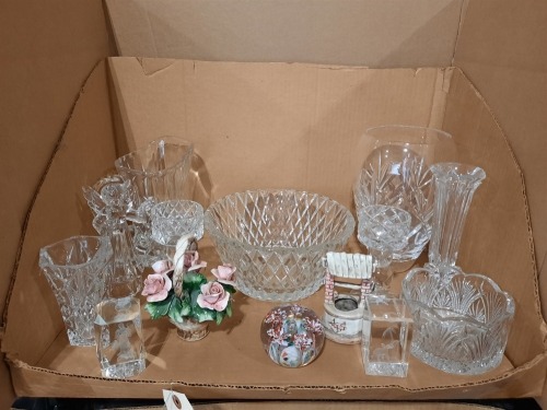 (1) Ctn Crystal/Glassware