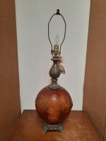 Mid-Century Modern Amber-Like Lamp