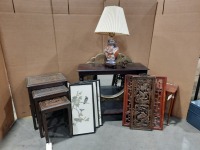 Tables, Wall Hangings, & Lamp
