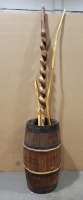 Decorative Barrel & Staffs