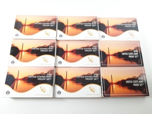 U.S. Proof Sets 2013-2021