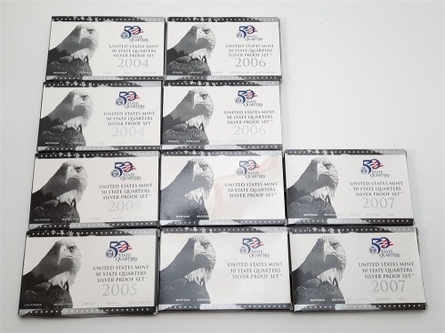 U.S. 50 State Quarter Silver Proof Set