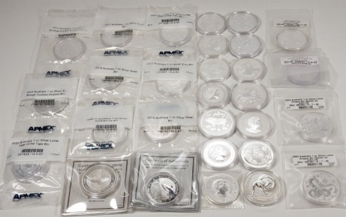 (30) Australian 1oz Silver Coins