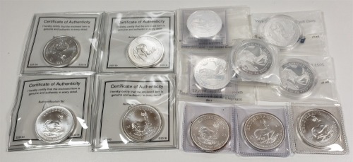 (12) African 1oz Silver Coins