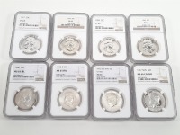 (8) Franklin & Kennedy Half-Dollars