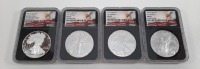 (4) American Eagle Silver $1 Coins