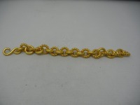 24KR Gold Round Link Bracelet (Pompano Beach, FL)