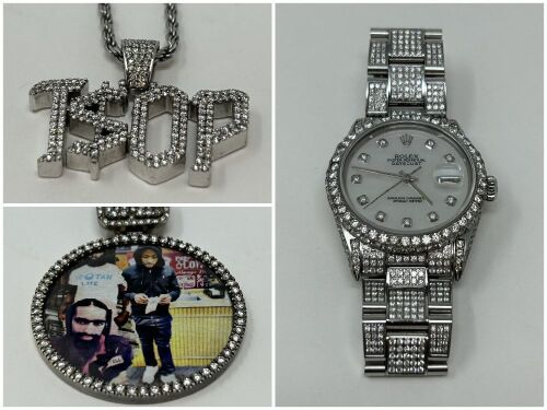 UPDATED! Rolex Watch, Gold and Diamond Pendants (Dayton, NJ)
