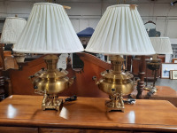 (2) Brass Keg Tap Lamps