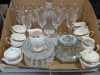 (1) Ctn Stemware, Tea Cups, & More