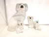 (4) Dog Figurines