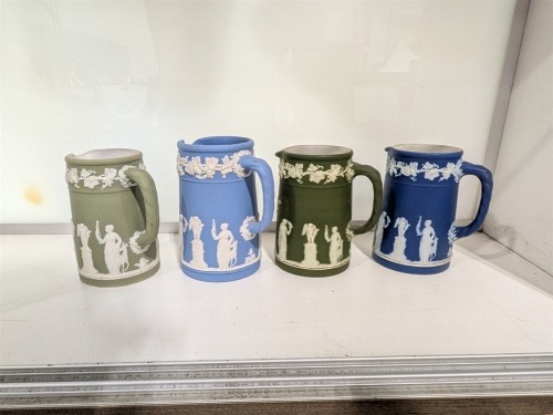 (4) "Wedgwood" Small Pitchers