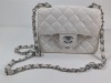 UPDATED - White Purse w/ Silver Hardware - Not Authentic - 2