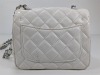 UPDATED - White Purse w/ Silver Hardware - Not Authentic - 4