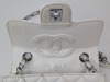 UPDATED - White Purse w/ Silver Hardware - Not Authentic - 5