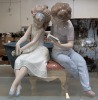 "Llardo" Boy & Girl Sitting Figurine