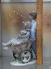 "Llardo" Boy & Girl Wheelbarrow Figurine - 2