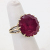 Yellow Gold Ring w/ Red Stone