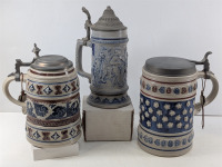 (3) Beer Steins