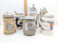 (6) Beer Steins