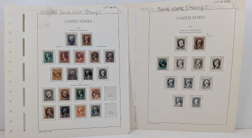 U.S. 1870-1873 Bank Note Stamps
