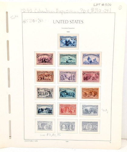 U.S. 1893 Columbian Exposition