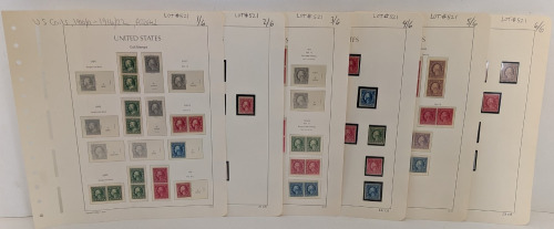 U.S. Coils 1910/11-1916/22 Assorted Stamps