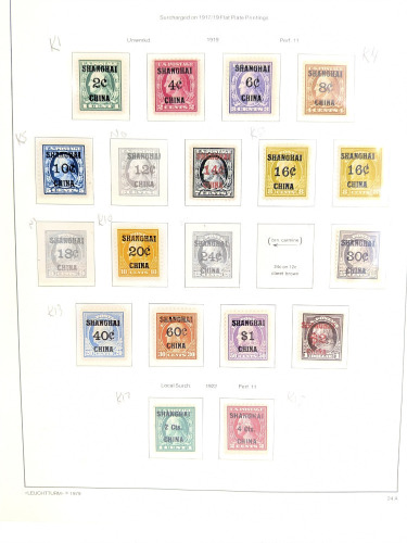 1919-22 Shanghai Overprints