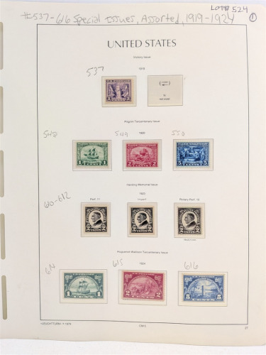 U.S. 1919-1924 Special Issue