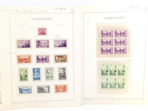U.S. Set of 16 1934