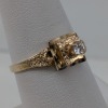 10K Yellow Gold Ring w. (1) Clear Stone - 6