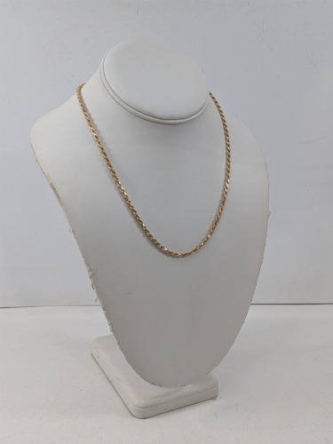 14K Yellow Gold Rope Chain Necklace