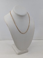 14K Yellow Gold Rope Chain Necklace