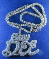 10K Gold & Diamond Pendant & Chain (Riverside, CA)