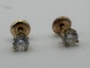 14K Gold & Diamond Stud Earrings (Riverside, CA)