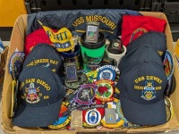 (2) Ctns Military Patches, Hats & More