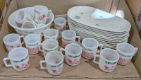 Vintage Tom and Jerry Mugs & Punch Bowl & Franciscan Plates