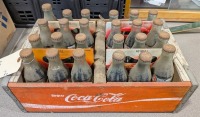 Vintage Coke Crate & Glass Bottles