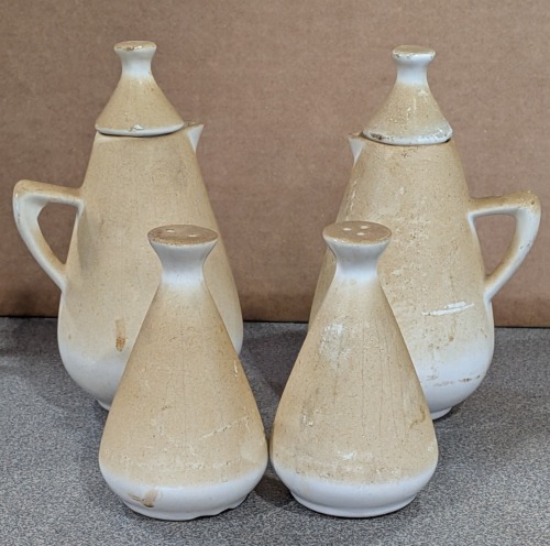 Ceramic Salt & Pepper Shakers and Small Pitchers
