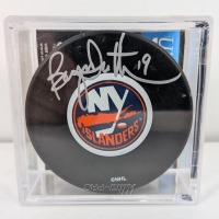 Bryan Trottier Autographed Islanders Hockey Puck