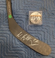 Nick Ritchie Autographed Stick & Puck