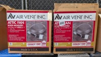 (2) Attic Fan Roof Mounts