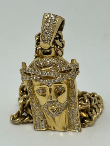 14K Gold & Diamond Necklace (Dayton, NJ)