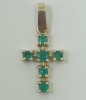 18K Gold Cross Motif Pendant (Dayton, NJ)