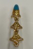 22K Gold Plated Necklace & Gold Plated Jewelry & Single Base Metal & Stone Earrings (Dayton, NJ) - 8