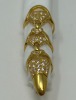 22K Gold Plated Necklace & Gold Plated Jewelry & Single Base Metal & Stone Earrings (Dayton, NJ) - 9