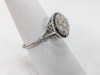 Art Deco Diamond & Blue Stone Ring - 3