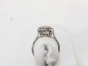 Art Deco Diamond & Blue Stone Ring - 4