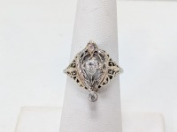14K White Gold Diamond Ring